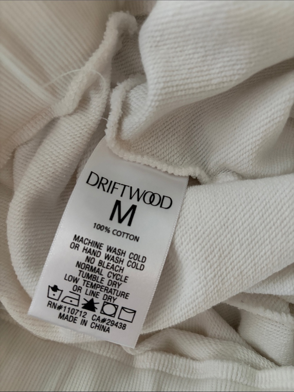 Driftwood Women’s Pants Floral Embroidered Joggers Sweatpants White size Medium - Picture 6 of 14